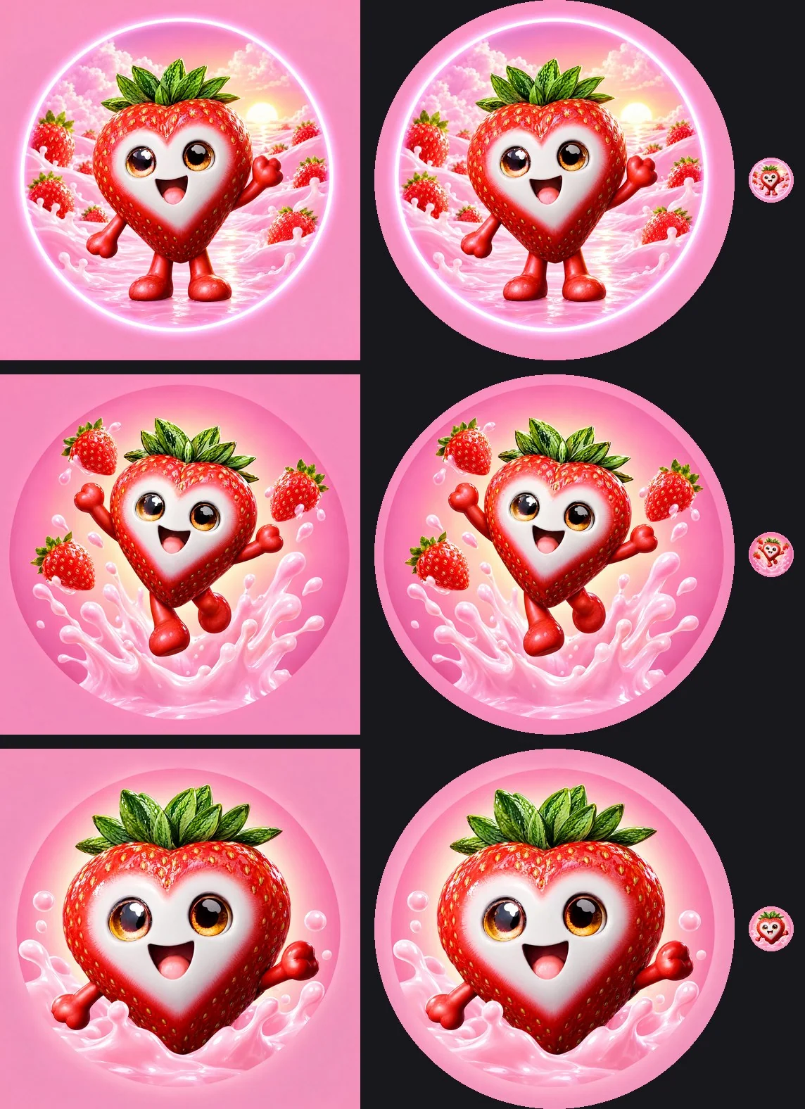 Lens icon options