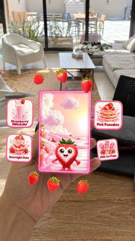 Recipe cards pop in
